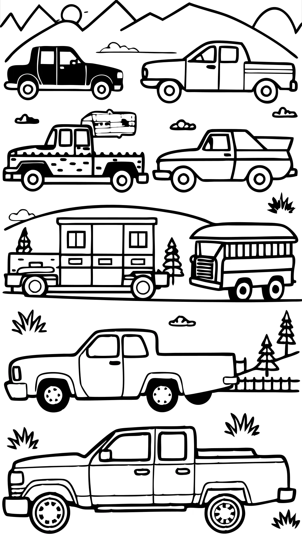 pick up truck coloring pages